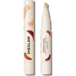 sheglam perfect skin high coverage concealer liquid concealer brush moisturizing weightless all da 239.18